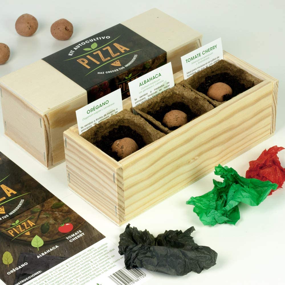 kit hierbas aromáticas para huerto casero